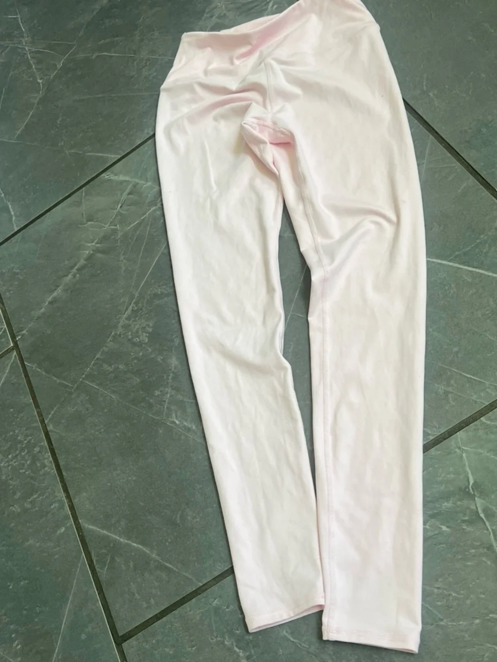 Girls' Soft Light Pink Stretch Leggings - Slim Pull-On